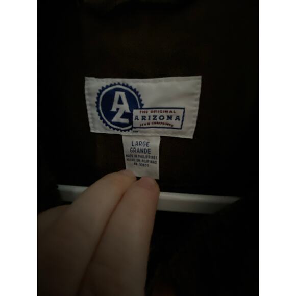Vintage Arizona Barn Chore Jacket 90's Brown Mens Size Large - Picture 8 of 9